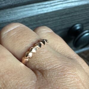 Stella & Dot Rose Gold Pyramid Ring